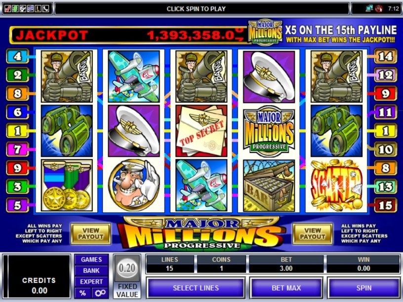 Major Millions Slots Game